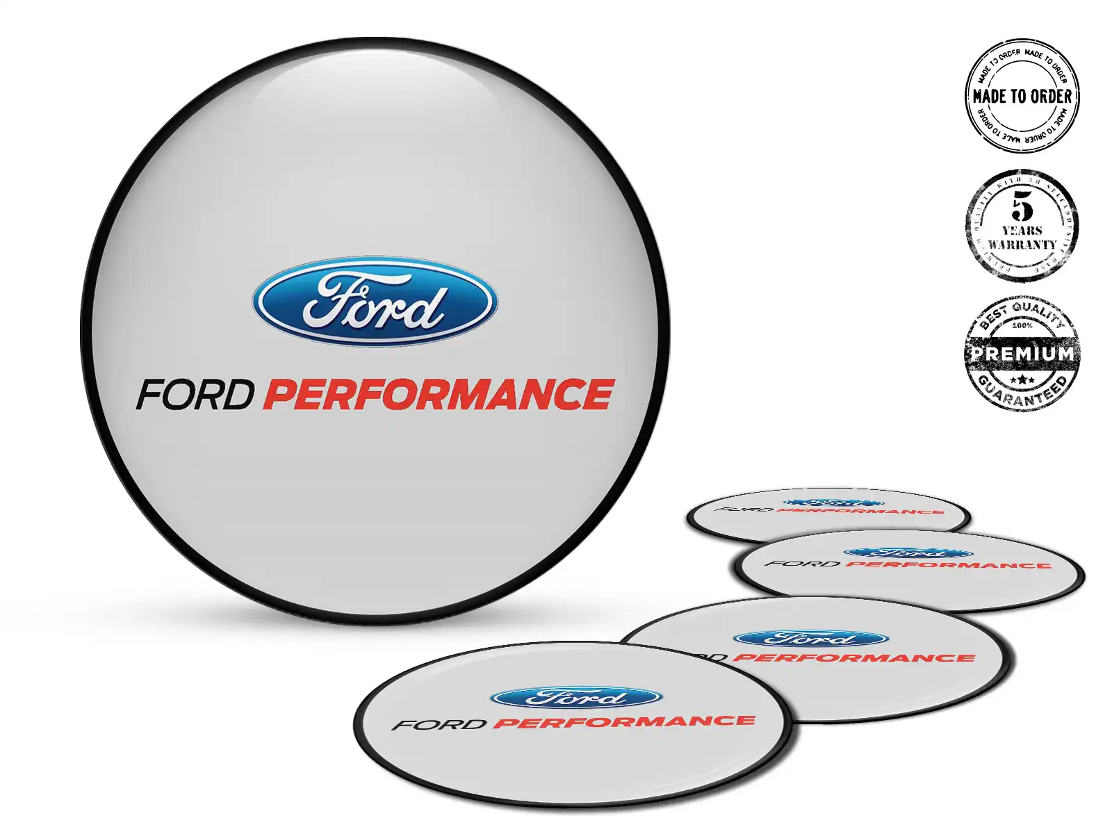 Ford Calcomanías de Aro Estilo Insignias de Rueda Lujo